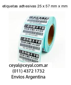 etiquetas adhesivas 25 x 57 mm x mm