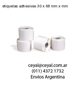 etiquetas adhesivas 30 x 68 mm x mm