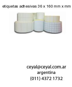 etiquetas adhesivas 36 x 160 mm x mm