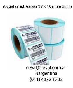 etiquetas adhesivas 37 x 109 mm x mm