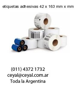 etiquetas adhesivas 42 x 163 mm x mm