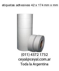 etiquetas adhesivas 42 x 174 mm x mm