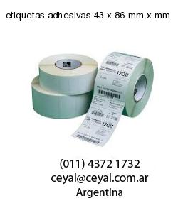etiquetas adhesivas 43 x 86 mm x mm