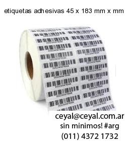 etiquetas adhesivas 45 x 183 mm x mm