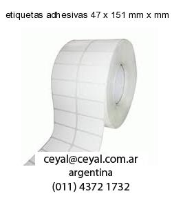 etiquetas adhesivas 47 x 151 mm x mm