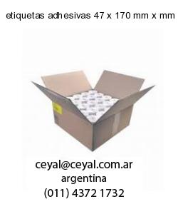 etiquetas adhesivas 47 x 170 mm x mm