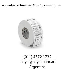 etiquetas adhesivas 48 x 139 mm x mm