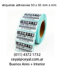 etiquetas adhesivas 50 x 63 mm x mm