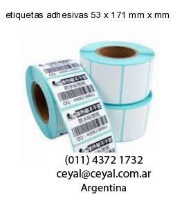 etiquetas adhesivas 53 x 171 mm x mm
