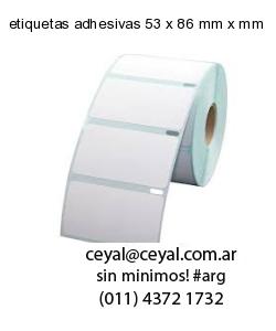 etiquetas adhesivas 53 x 86 mm x mm