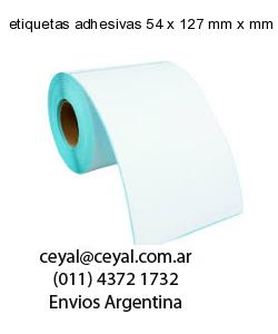 etiquetas adhesivas 54 x 127 mm x mm