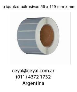 etiquetas adhesivas 55 x 119 mm x mm