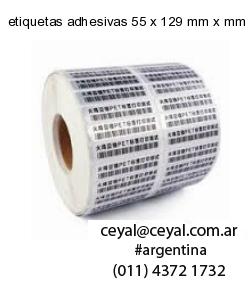 etiquetas adhesivas 55 x 129 mm x mm