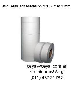 etiquetas adhesivas 55 x 132 mm x mm