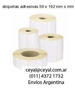 etiquetas adhesivas 59 x 192 mm x mm