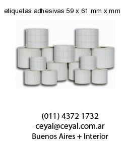 etiquetas adhesivas 59 x 61 mm x mm