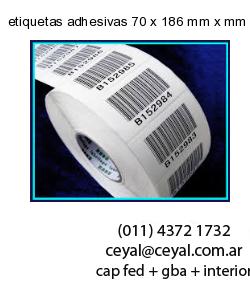 etiquetas adhesivas 70 x 186 mm x mm