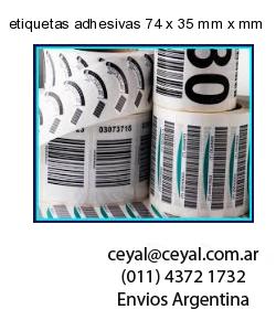 etiquetas adhesivas 74 x 35 mm x mm