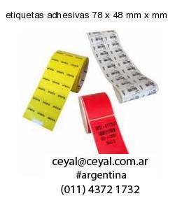 etiquetas adhesivas 78 x 48 mm x mm