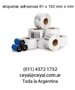 etiquetas adhesivas 81 x 163 mm x mm