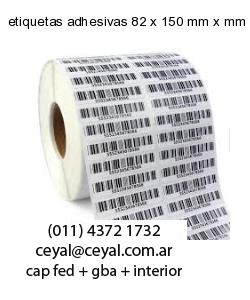 etiquetas adhesivas 82 x 150 mm x mm