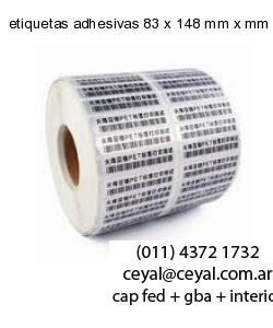 etiquetas adhesivas 83 x 148 mm x mm
