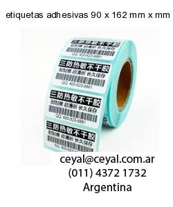 etiquetas adhesivas 90 x 162 mm x mm