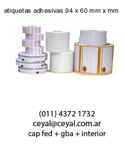 etiquetas adhesivas 94 x 60 mm x mm