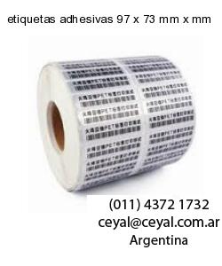 etiquetas adhesivas 97 x 73 mm x mm