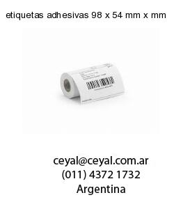 etiquetas adhesivas 98 x 54 mm x mm