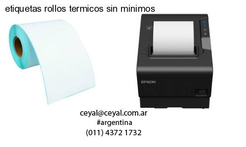 etiquetas rollos termicos sin minimos