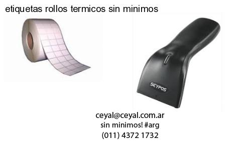 etiquetas rollos termicos sin minimos