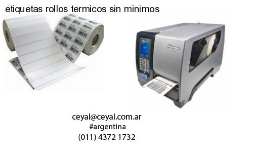 etiquetas rollos termicos sin minimos