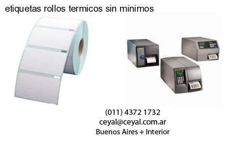 etiquetas rollos termicos sin minimos