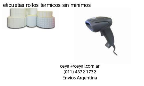 etiquetas rollos termicos sin minimos
