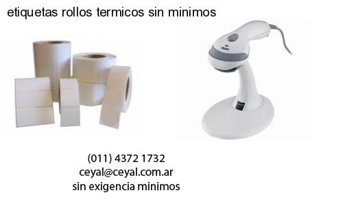 etiquetas rollos termicos sin minimos
