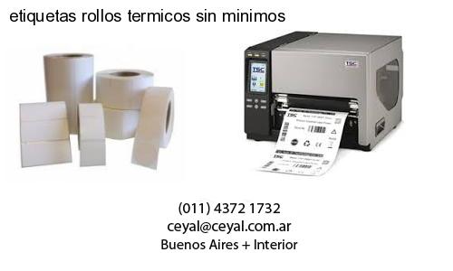 etiquetas rollos termicos sin minimos