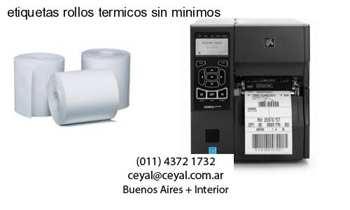 etiquetas rollos termicos sin minimos