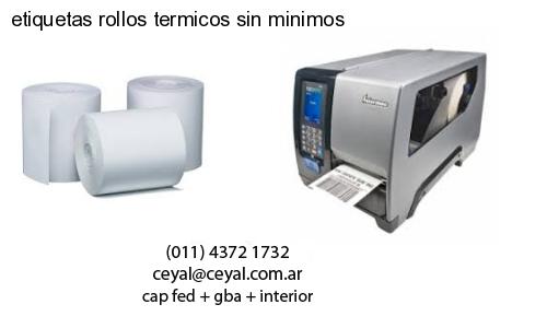 etiquetas rollos termicos sin minimos
