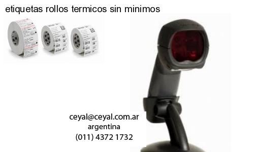 etiquetas rollos termicos sin minimos
