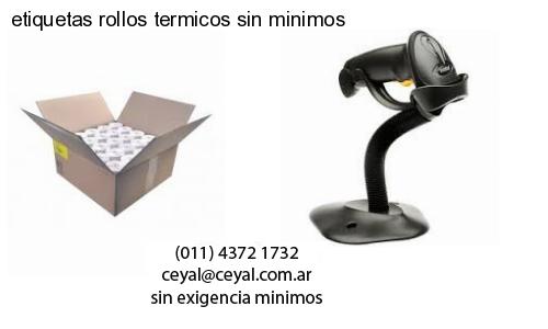 etiquetas rollos termicos sin minimos