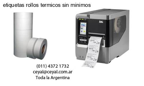 etiquetas rollos termicos sin minimos