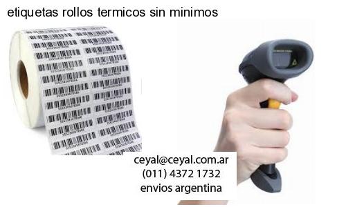 etiquetas rollos termicos sin minimos
