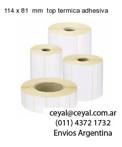 114 x 81  mm  top termica adhesiva