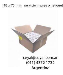 118 x 73  mm  servicio impresion etiquetas opp