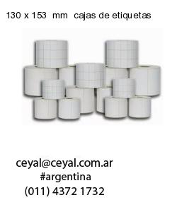 130 x 153  mm  cajas de etiquetas