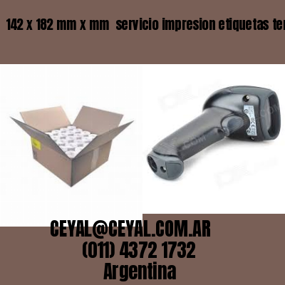 142 x 182 mm x mm  servicio impresion etiquetas termicas
