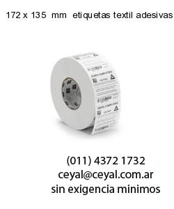 172 x 135  mm  etiquetas textil adesivas