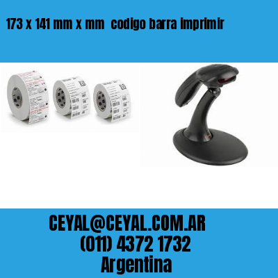 173 x 141 mm x mm  codigo barra imprimir