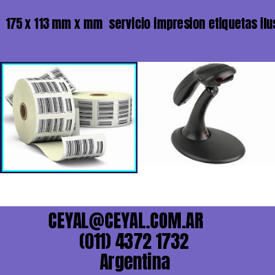 175 x 113 mm x mm  servicio impresion etiquetas ilustracion